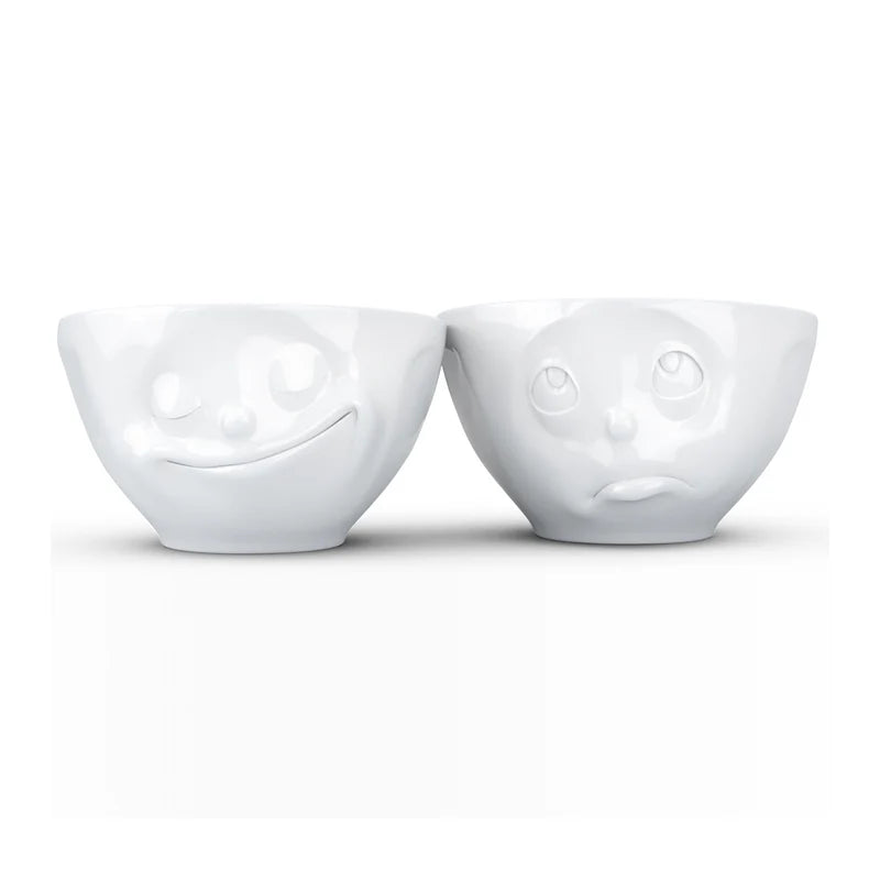 BOWLS MEDIANOS KISSING & GRINNING X2