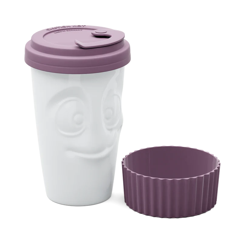 MUG PARA LLEVAR TASTY MORADO