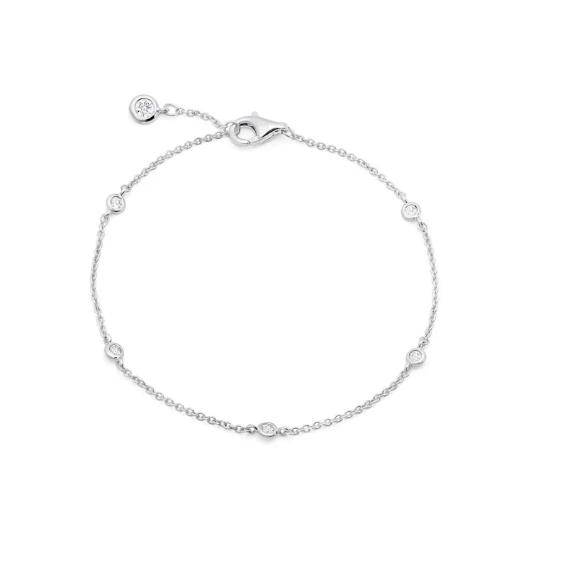 PULSERA DE BISEL PLATINO