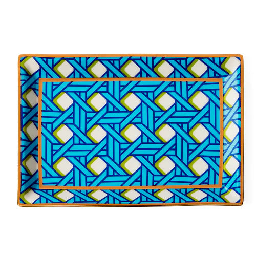 Basketweave Rectangle Tray