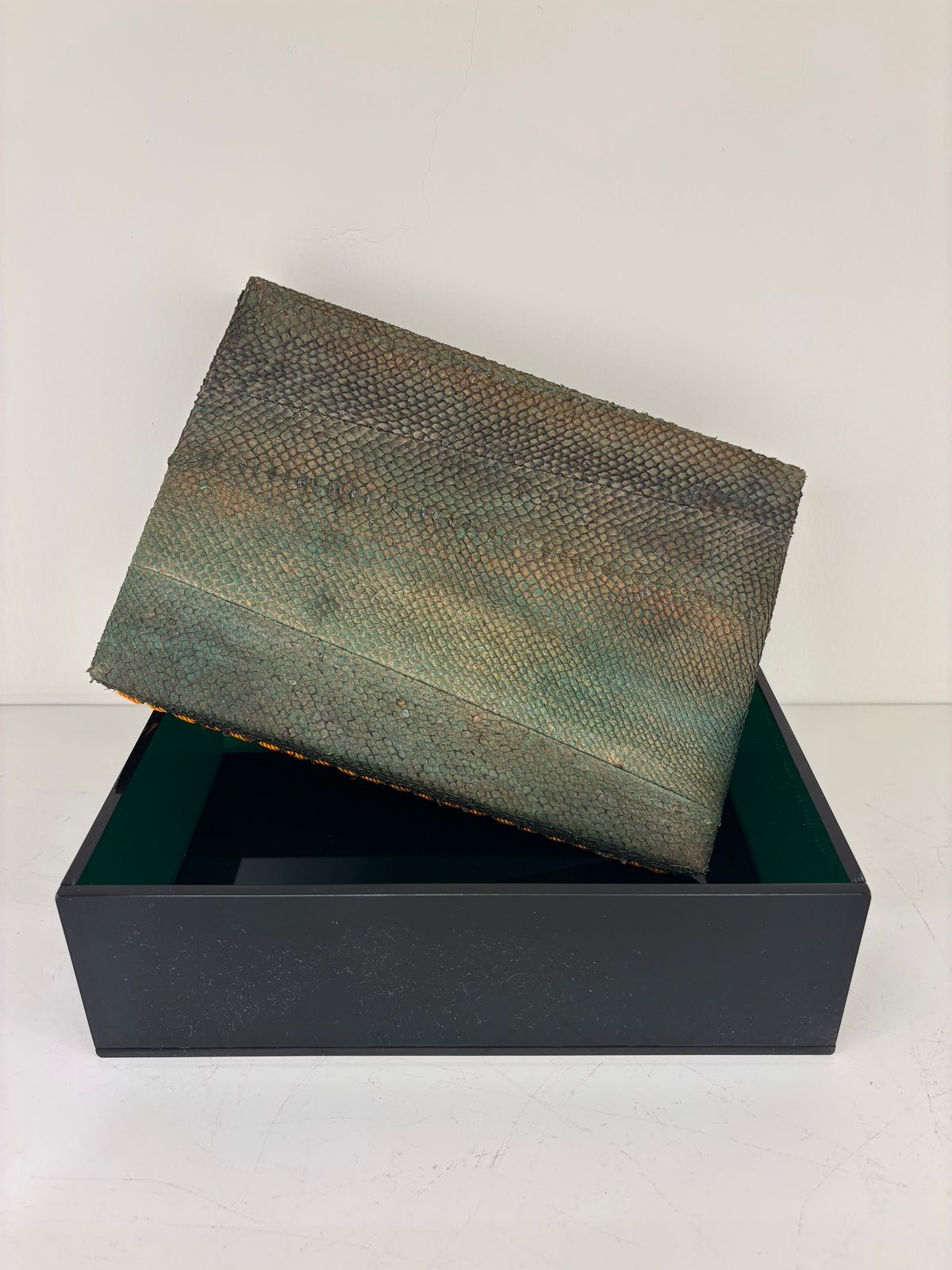 CAJA + TAPA VERDE ACRILICO