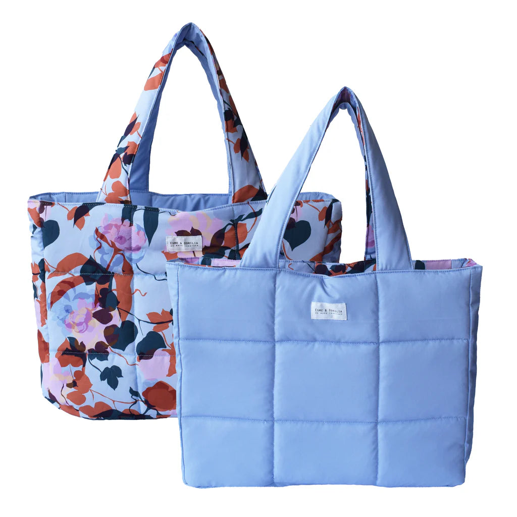 Tote Bag Reversible Enredos Celeste
