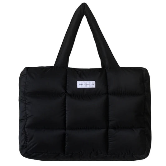 Tote Bag Puffer Negra