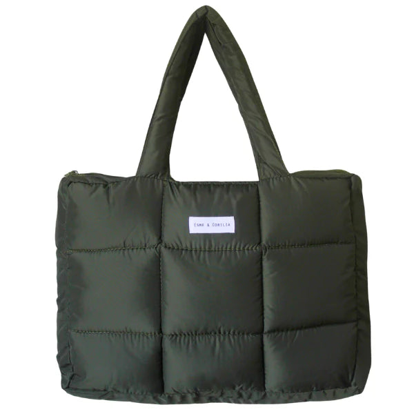 Tote Bag Puffer Verde Militar