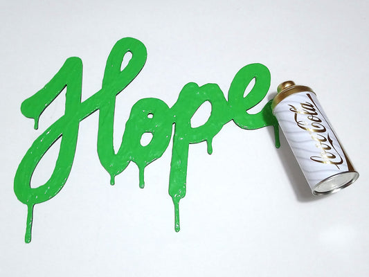 ESCULTURA GRAFFITi HOPE VERDE