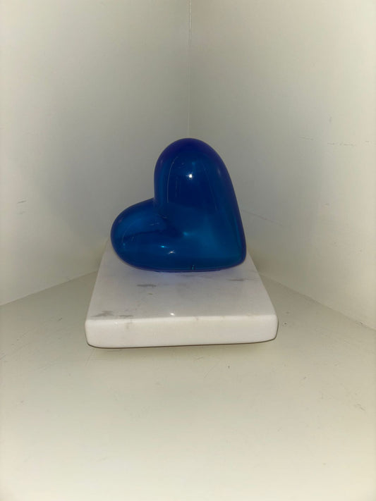 corazon individual con base de marmol