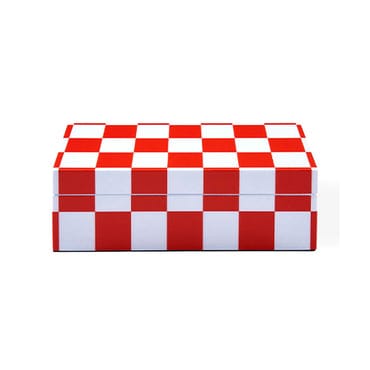 CheckerBoard Small Lacquer Box.