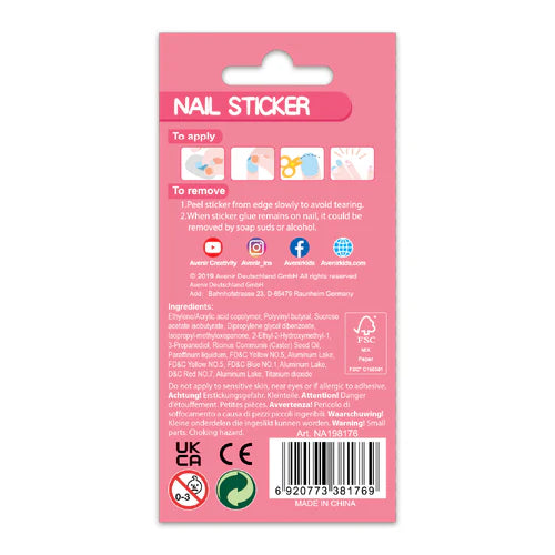 NAIL STICKER GLITTER-UNICORN