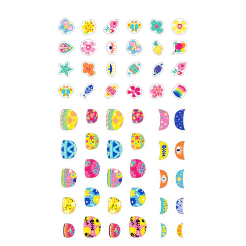 NAIL STICKER GLITTER-FLOWER